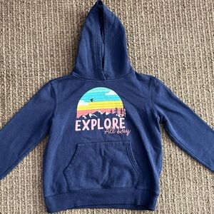 Blue girls hoodie. Size girls large.
